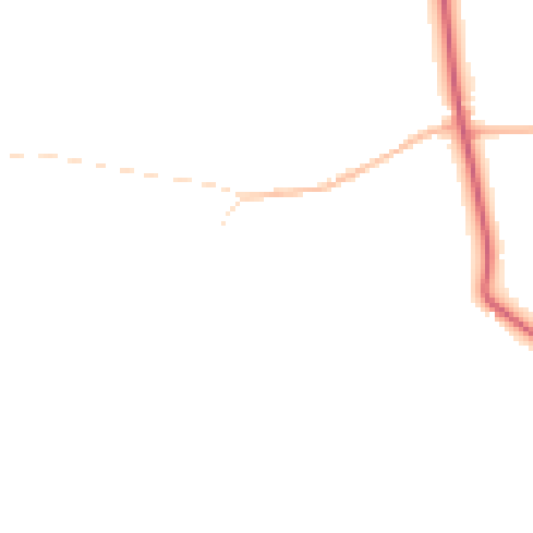 Daytime road noise heatmap for SN5 4JE