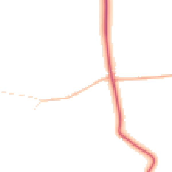 Daytime road noise heatmap for SN5 4JG