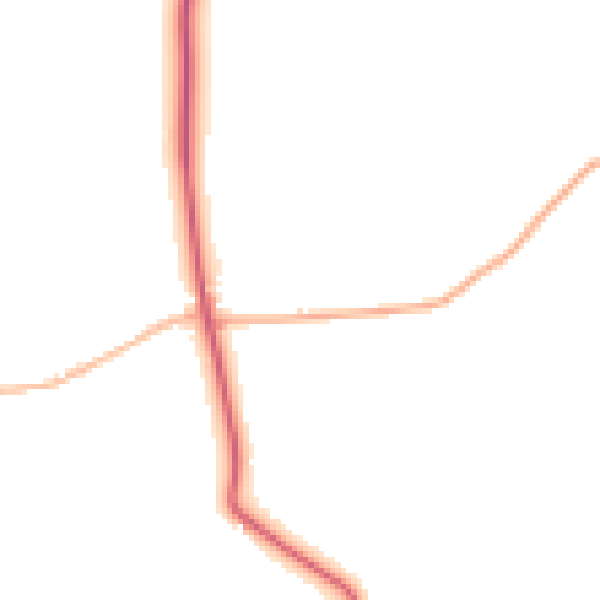 Daytime road noise heatmap for SN5 4JH