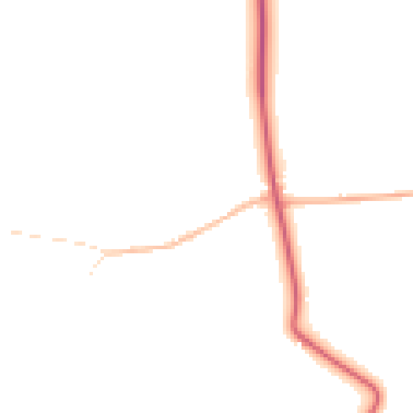 Daytime road noise heatmap for SN5 4LA