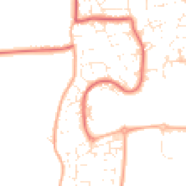 Daytime road noise heatmap for SN5 5AB