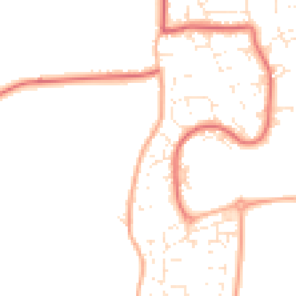 Daytime road noise heatmap for SN5 5AD