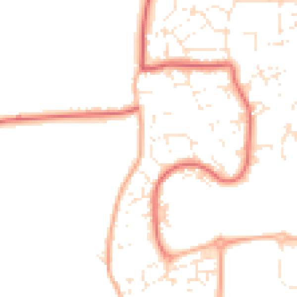Daytime road noise heatmap for SN5 5AH
