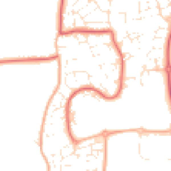 Daytime road noise heatmap for SN5 5AP