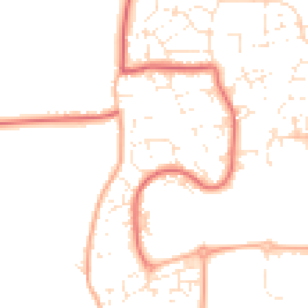 Daytime road noise heatmap for SN5 5AS