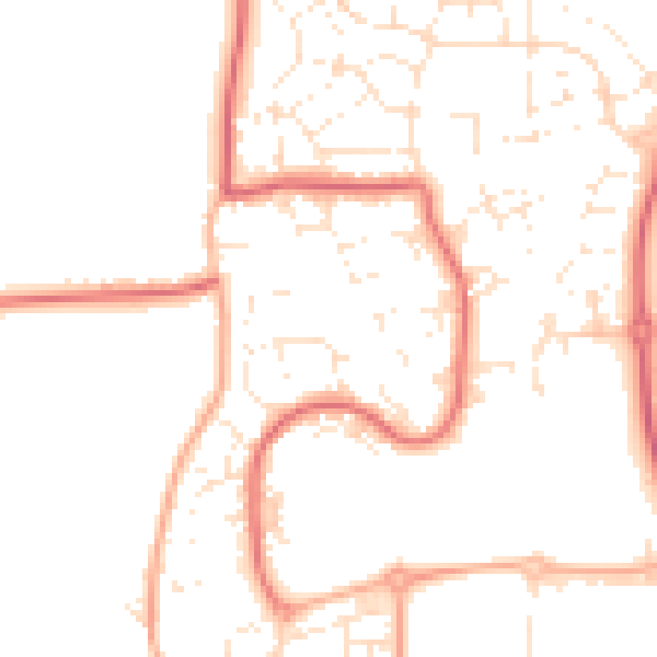 Daytime road noise heatmap for SN5 5AT