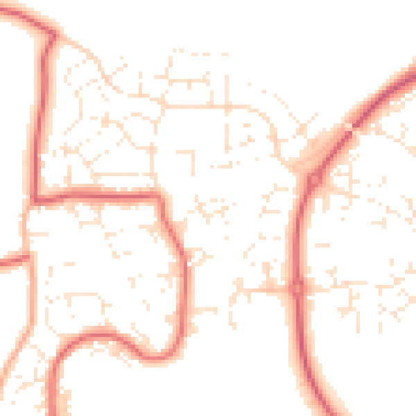 Daytime road noise heatmap for SN5 5BE