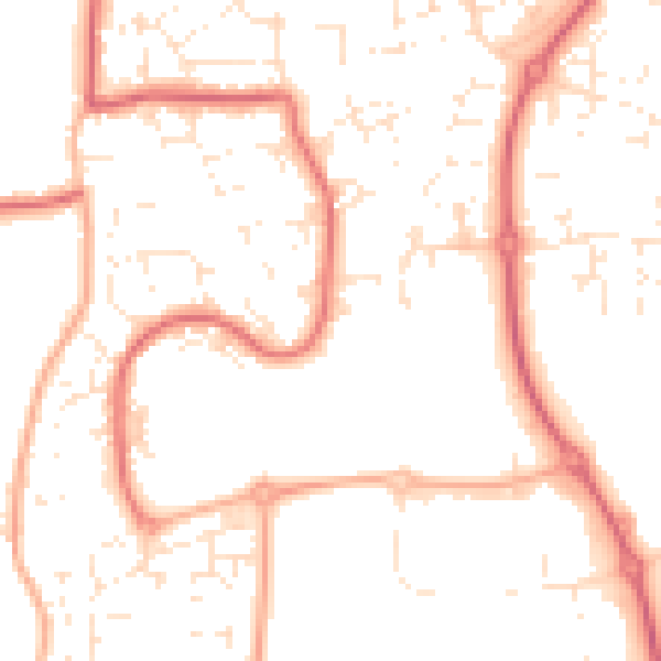 Daytime road noise heatmap for SN5 5DN