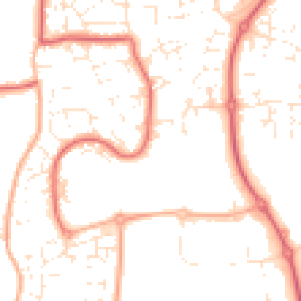 Daytime road noise heatmap for SN5 5DW