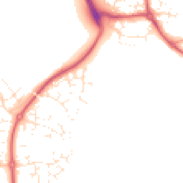 Daytime road noise heatmap for SN5 5EB