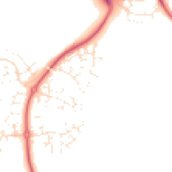 Daytime road noise heatmap for SN5 5EL