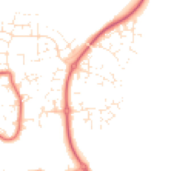 Daytime road noise heatmap for SN5 5FR