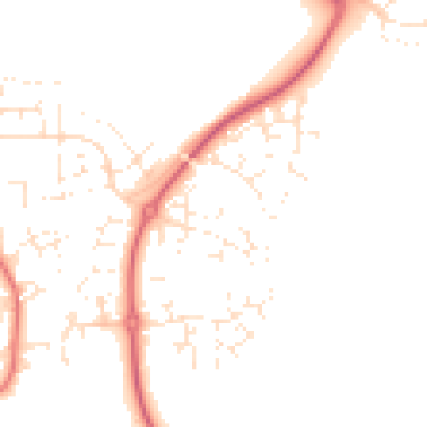 Daytime road noise heatmap for SN5 5FX
