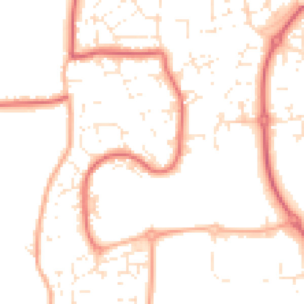 Daytime road noise heatmap for SN5 5HB