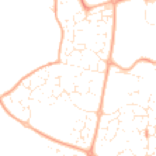 Daytime road noise heatmap for SN5 5PF