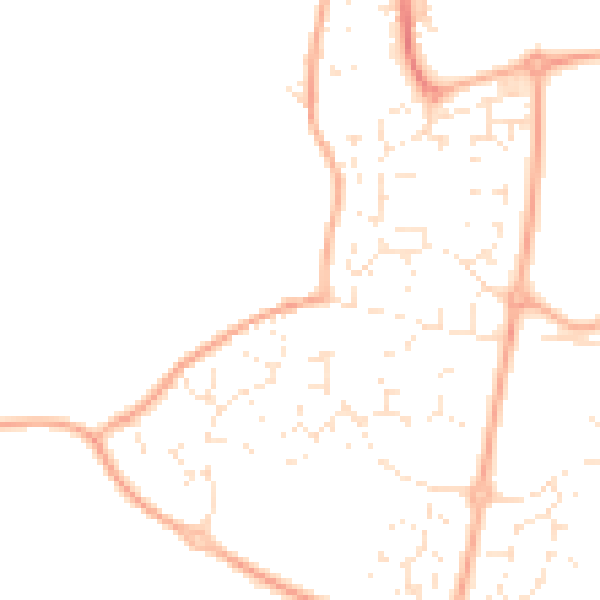 Daytime road noise heatmap for SN5 5PL
