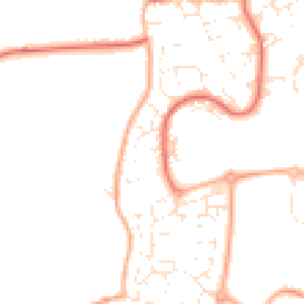 Daytime road noise heatmap for SN5 5PW