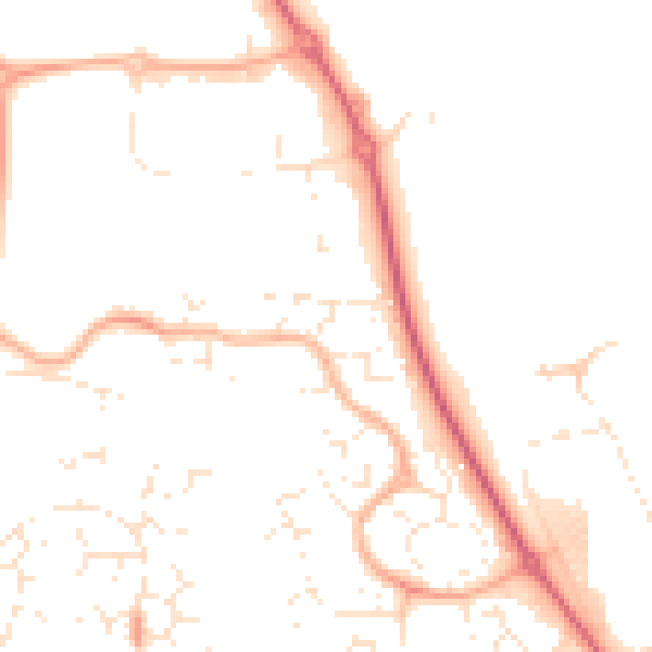 Daytime road noise heatmap for SN5 5QT