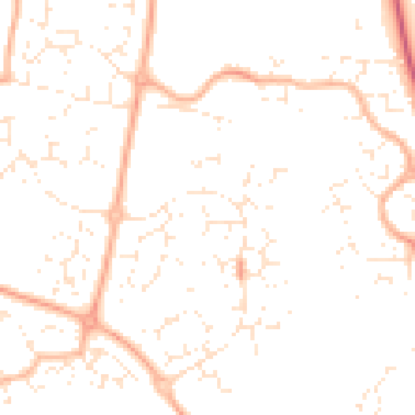 Daytime road noise heatmap for SN5 5RS