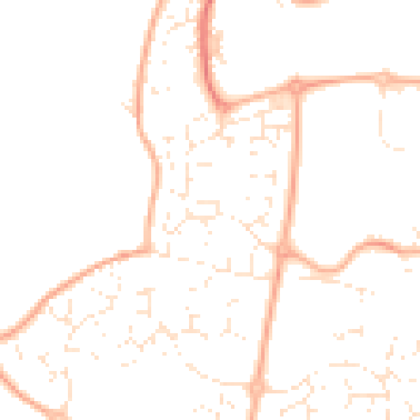 Daytime road noise heatmap for SN5 5UB
