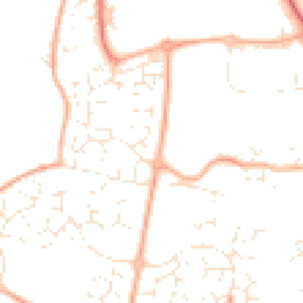 Daytime road noise heatmap for SN5 5UF
