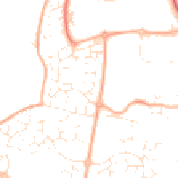 Daytime road noise heatmap for SN5 5UG