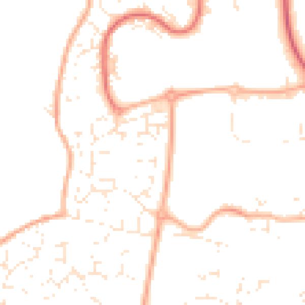 Daytime road noise heatmap for SN5 5UJ