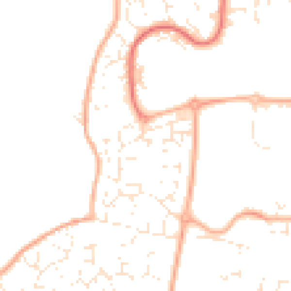 Daytime road noise heatmap for SN5 5UL