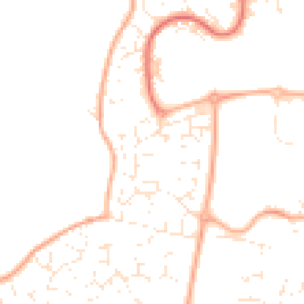 Daytime road noise heatmap for SN5 5UN
