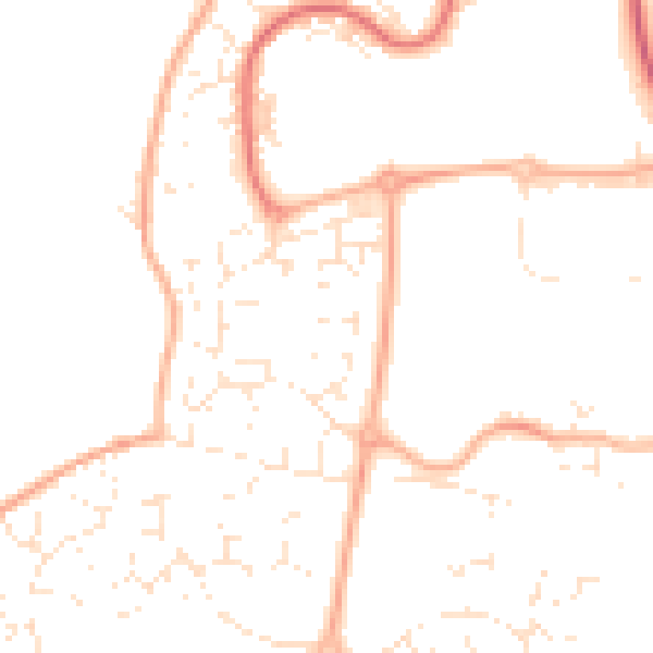 Daytime road noise heatmap for SN5 5UQ