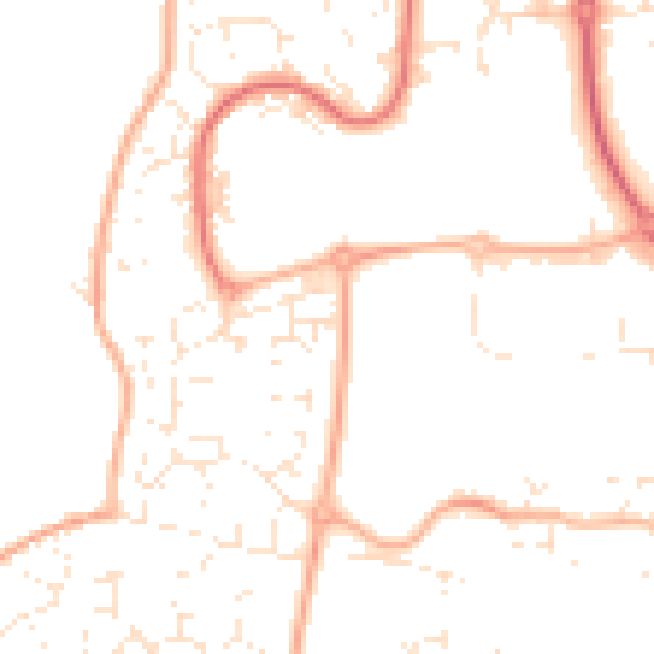 Daytime road noise heatmap for SN5 5UX