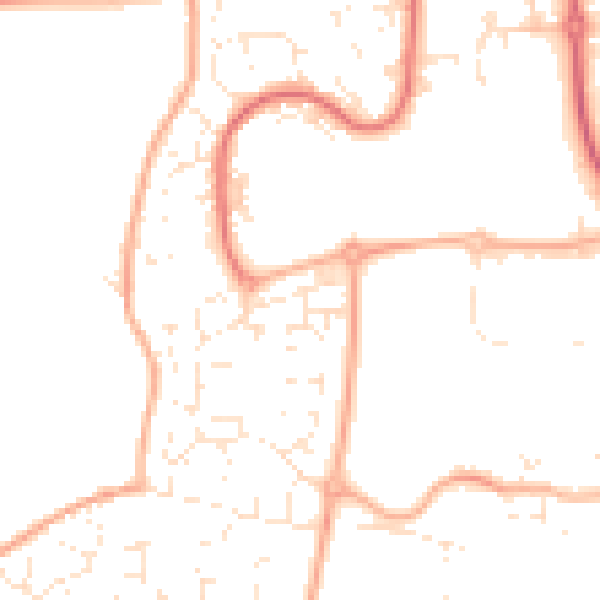 Daytime road noise heatmap for SN5 5UY