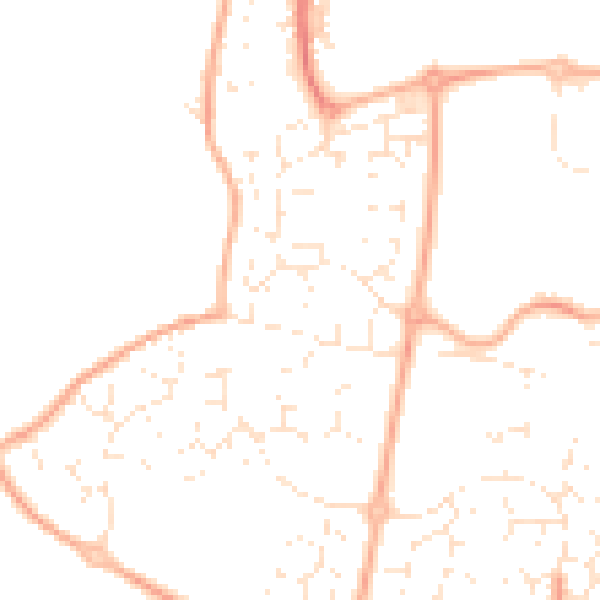 Daytime road noise heatmap for SN5 5XD