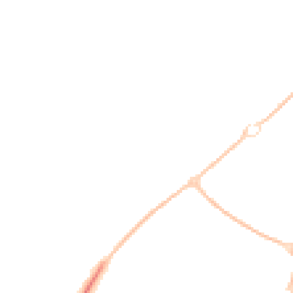 Night-time road noise heatmap for SN5 6AS