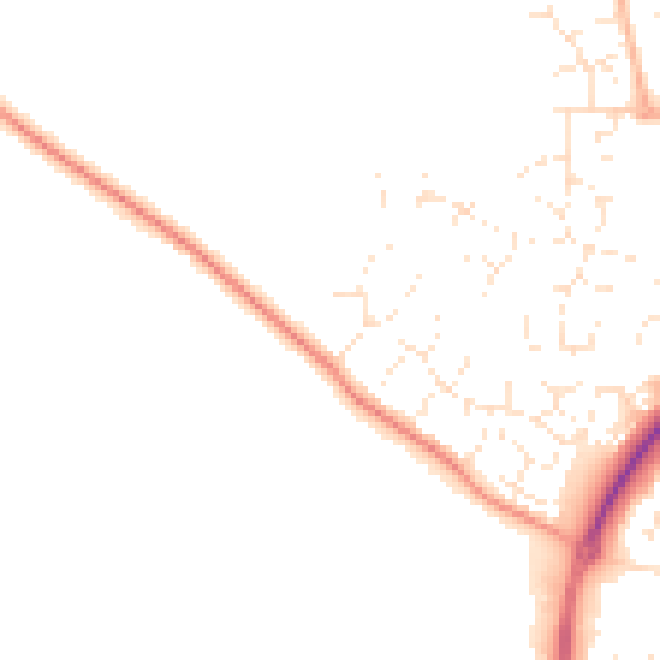 Daytime road noise heatmap for SN5 6BF