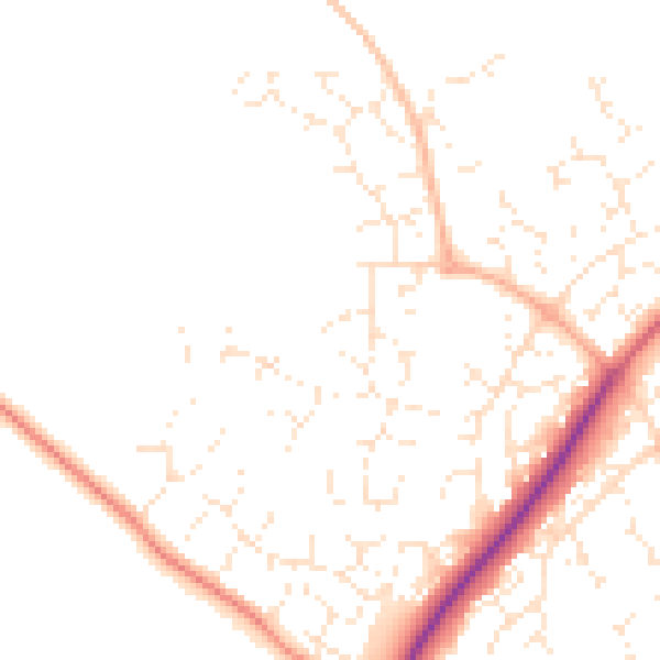 Daytime road noise heatmap for SN5 6HD