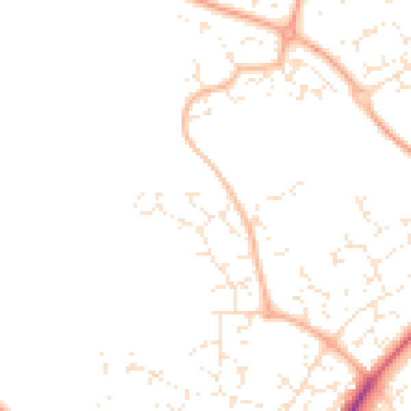 Daytime road noise heatmap for SN5 6HG