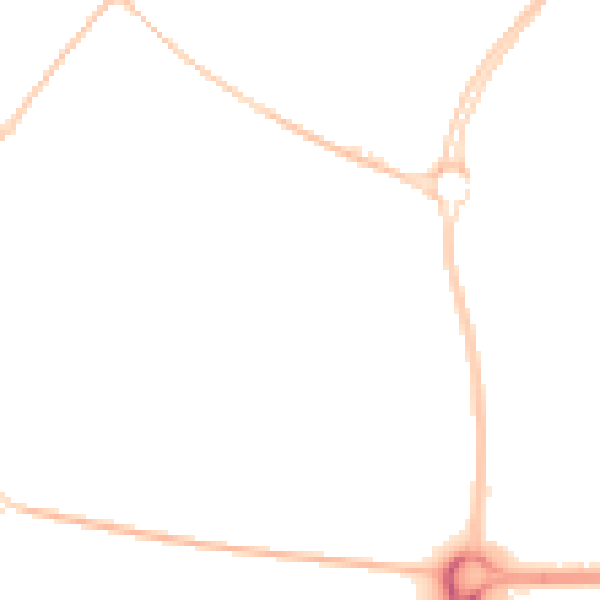 Night-time road noise heatmap for SN5 7AE