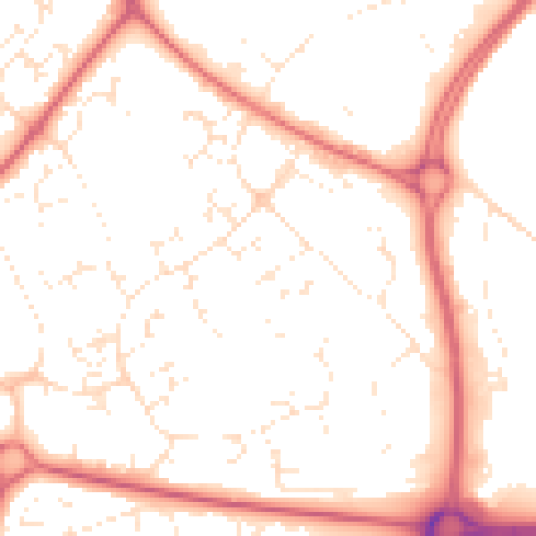Daytime road noise heatmap for SN5 7AF