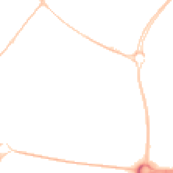Night-time road noise heatmap for SN5 7AF