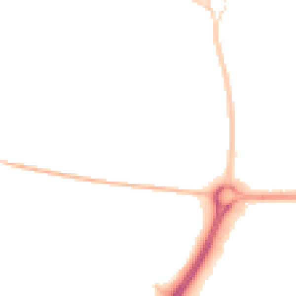 Night-time road noise heatmap for SN5 7AL