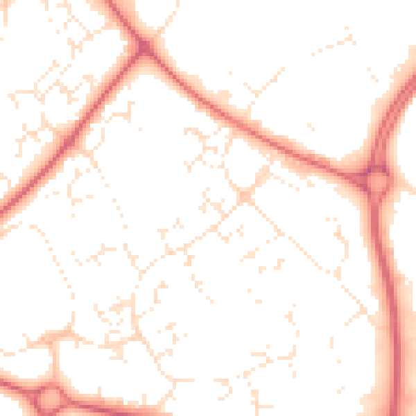 Daytime road noise heatmap for SN5 7DA