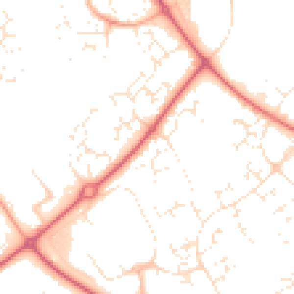 Daytime road noise heatmap for SN5 7DT
