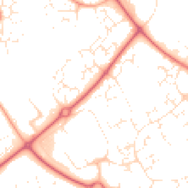 Daytime road noise heatmap for SN5 7DX