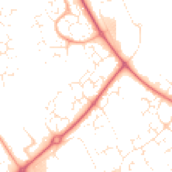 Daytime road noise heatmap for SN5 7ED