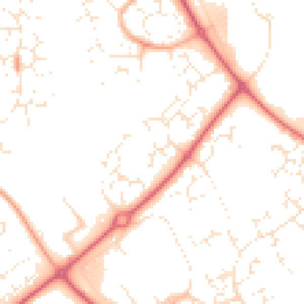 Daytime road noise heatmap for SN5 7EG