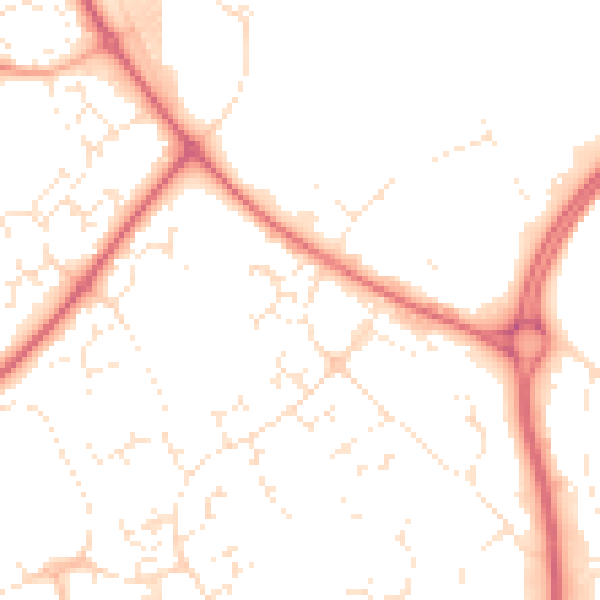 Daytime road noise heatmap for SN5 7FH