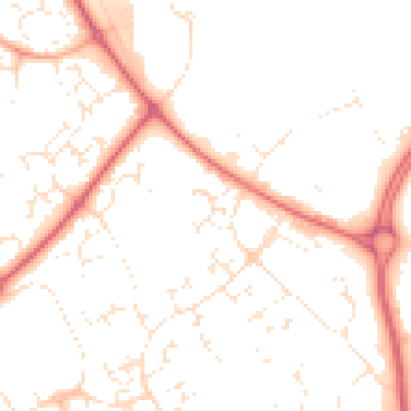 Daytime road noise heatmap for SN5 7FJ