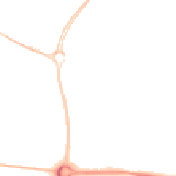 Night-time road noise heatmap for SN5 7YG