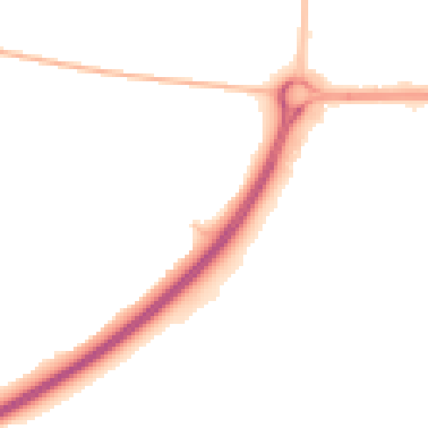 Night-time road noise heatmap for SN5 8BA